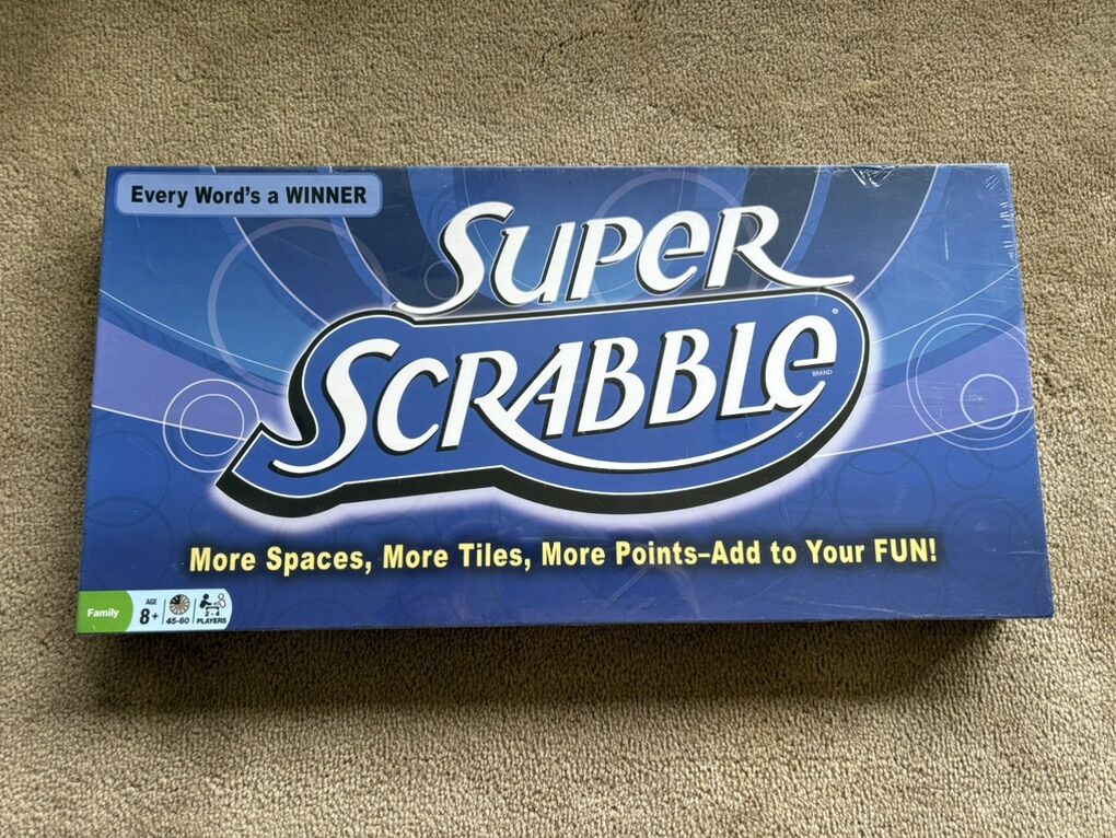 NEW Super Scrabble Board Game