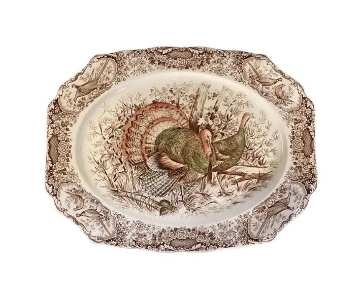 Vintage Johnson Brothers Wild Turkey Platter