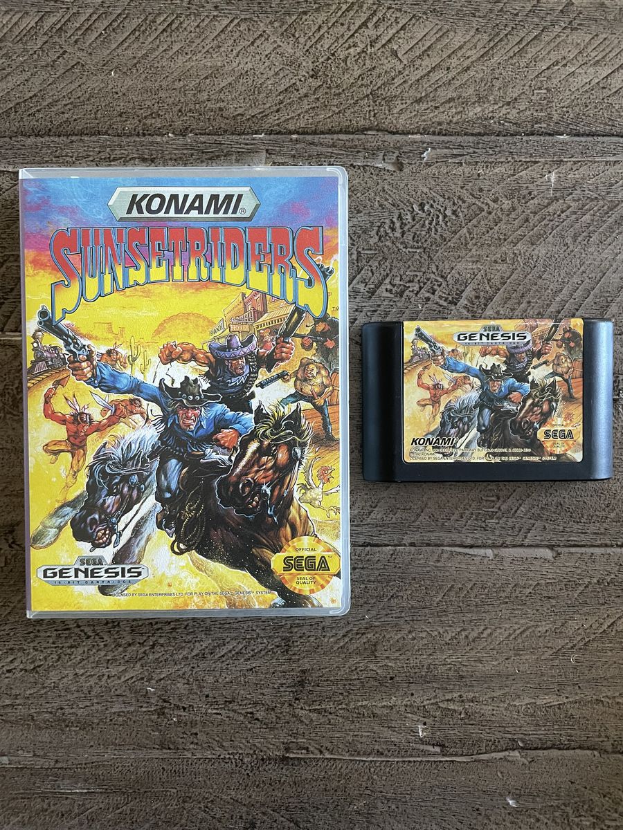 Sunset Riders SEGA Genesis w/collectors case