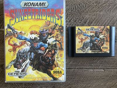 Sunset Riders SEGA Genesis w/collectors case