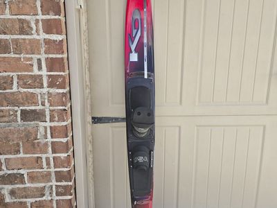 Vintage Denny Kidder Redline 8.5 Slalom Water Ski - Size 13 Boot w/ Bag