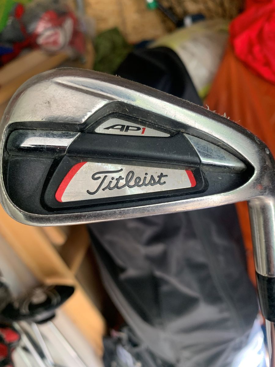 set of iron golf clubs