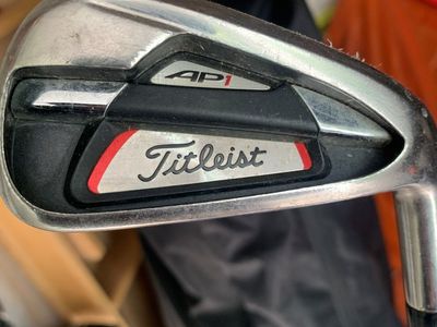 set of iron golf clubs