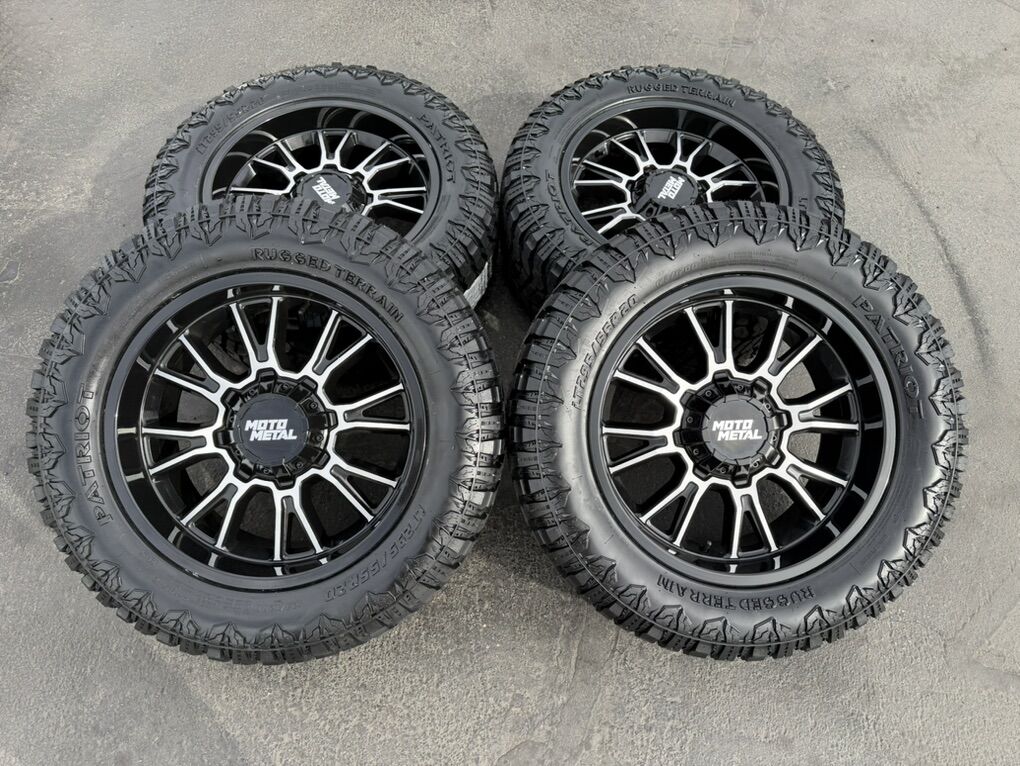 New LT295/55r20 RT Moto MO810 6x5.5 GMC 6x135 F150