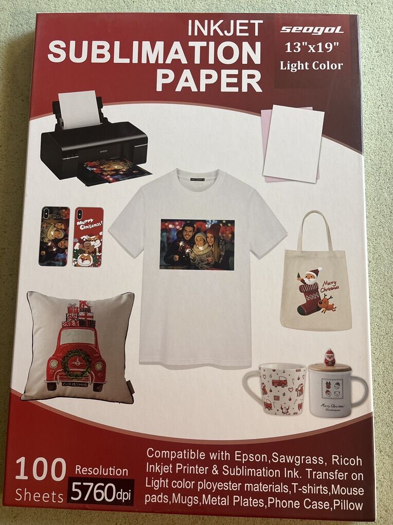 Inijet Sublimation Paper 100 Sheets