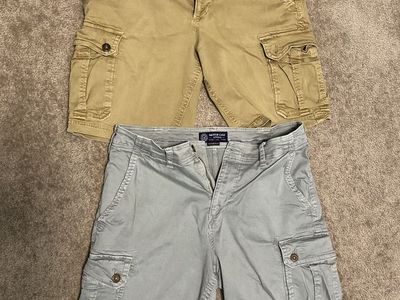 Two pair American Eagle cargo shorts