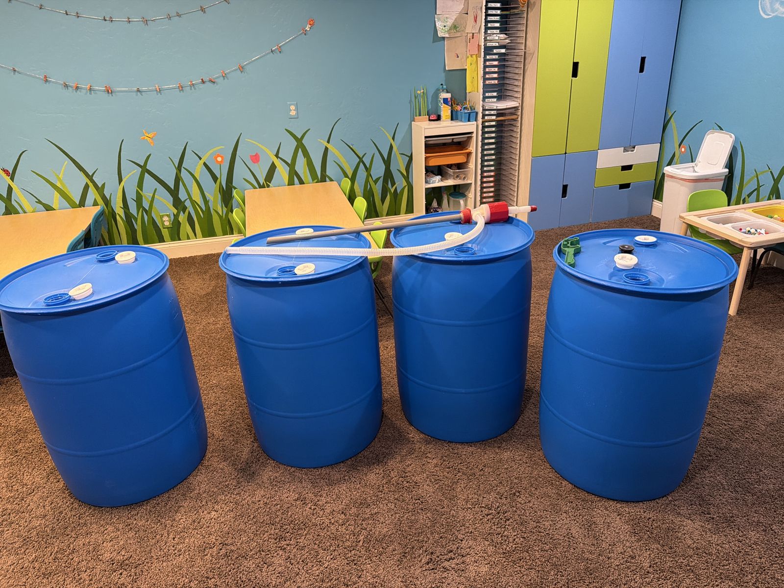 50 gallon water storage drums