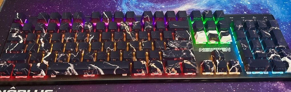 Custom Dark Granite Mechanical Keyboard -Self Made