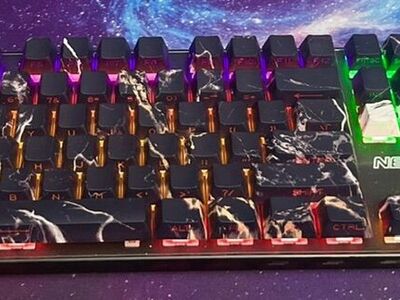 Custom Dark Granite Mechanical Keyboard -Self Made