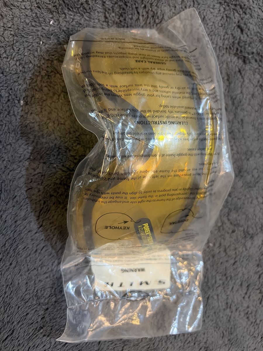 New Smith Optics Goggles with POREX Filter & Fog-X Anti-Fog Lens - Made in USA