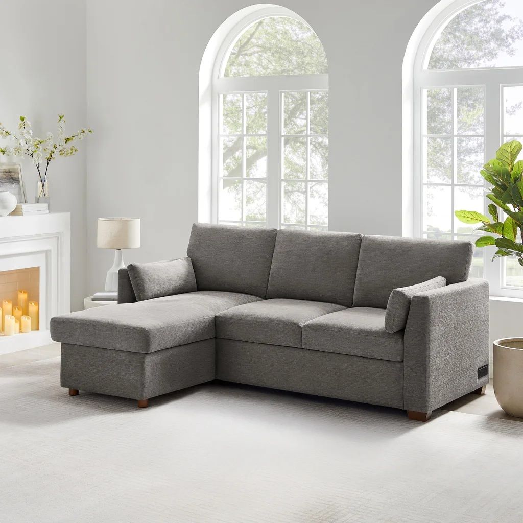 Coddle Luke Fabric Sleeper Sofa with Reversible Chaise and Storage  #106467