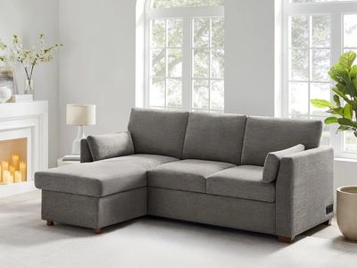 Coddle Luke Fabric Sleeper Sofa with Reversible Chaise and Storage #106467