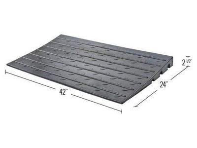 Silver Spring 2.5" Riser, Rubber Ramp, Black
