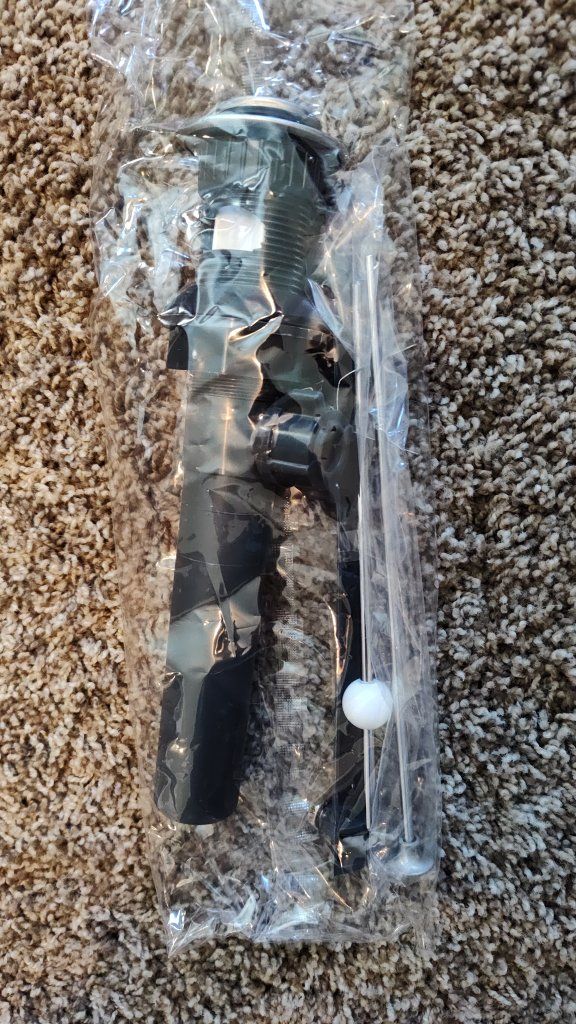 new sink drain pipe with stopper