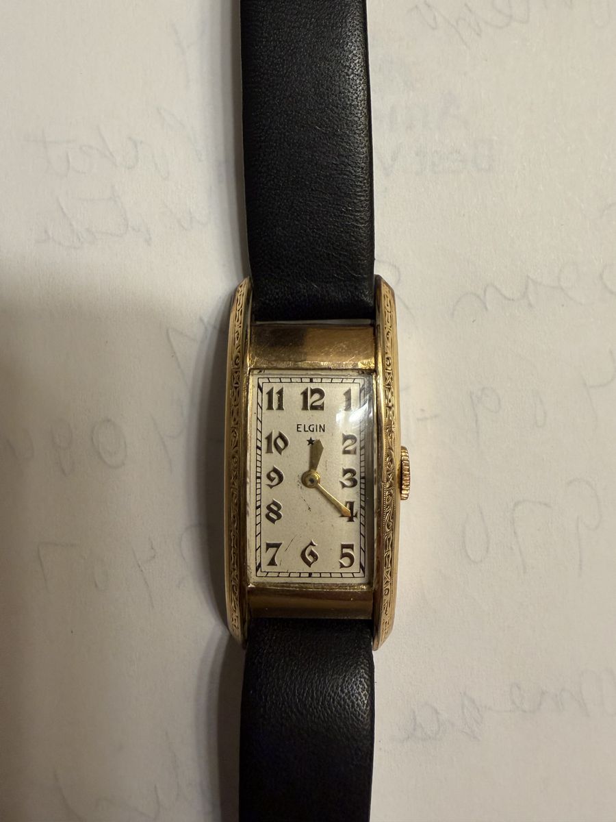 Elgin art deco watch