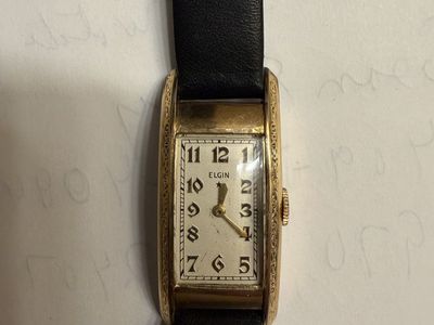 Elgin art deco watch