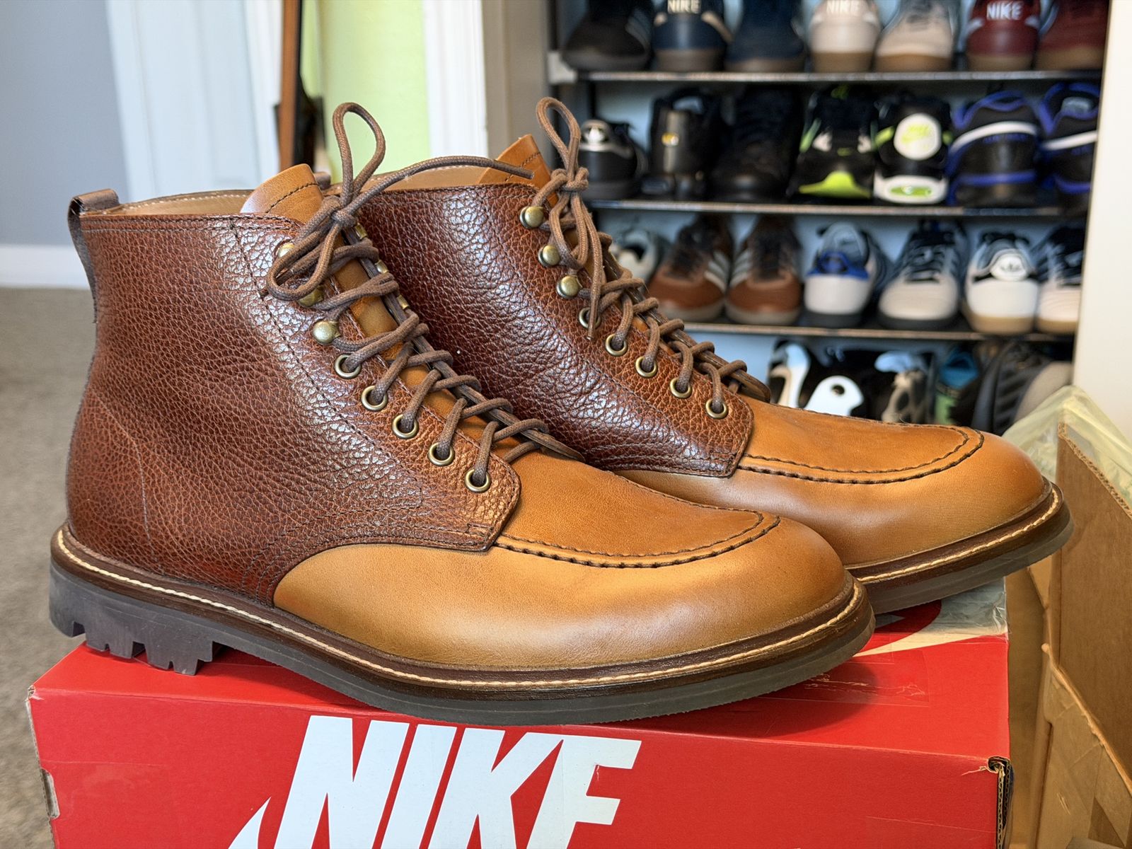 Taft Two-Tone Brown Men’s Boots / Size 12
