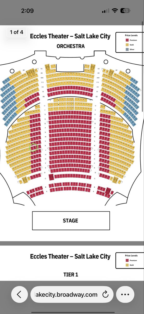 2 Phantom Of The Opera Tickets TOMORROW