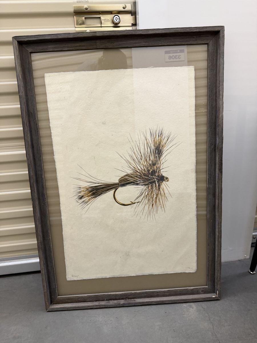 Beautiful print, Park City artist, wooden frame