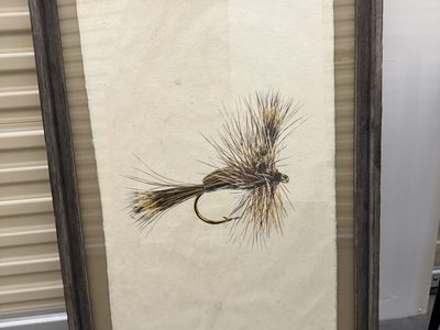 Beautiful print, Park City artist, wooden frame