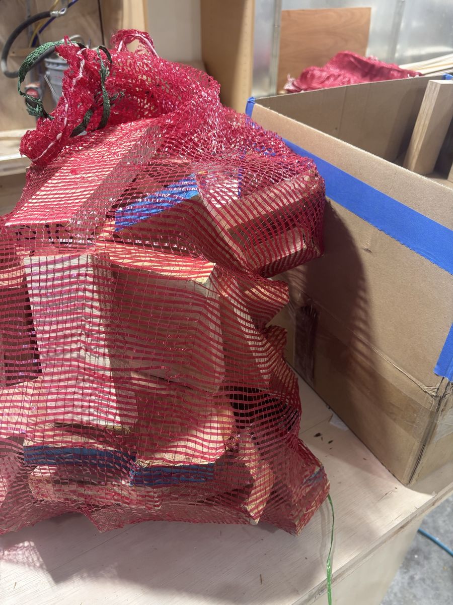 Bag of Firewood / Wood Scraps for Smoking.