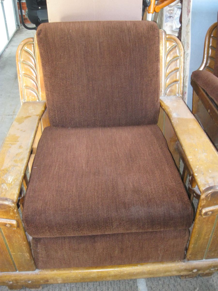 ALL ANTIQUE FAMILY ROOM COUCH WITH OTTOMAN & MATCHING CHAIR