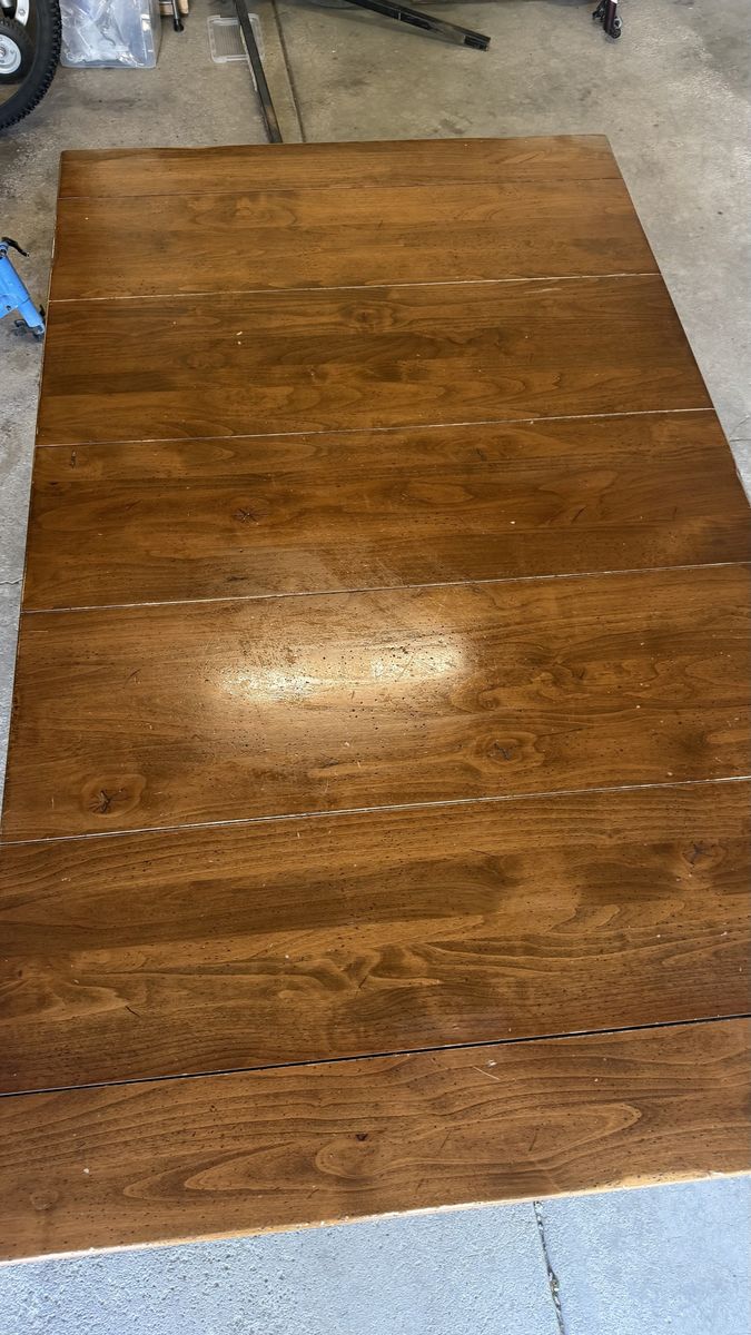 Solid wood dining table