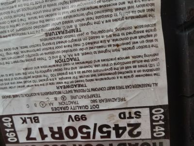 245 50 R 17 new tire