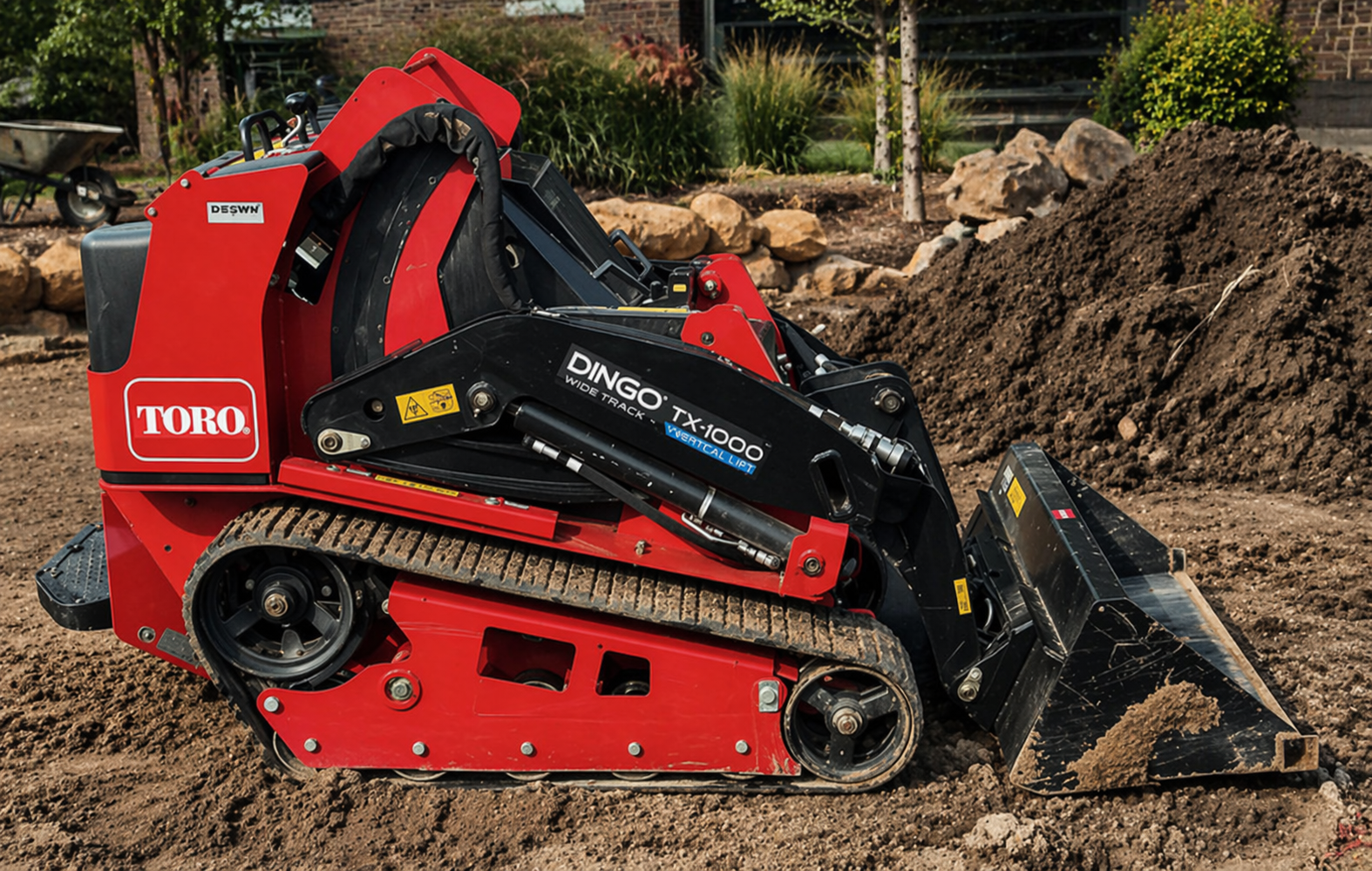 Toro Dingo TX-1000 Rental – Forks, Bucket, Land Plane – Mini Skid Steer