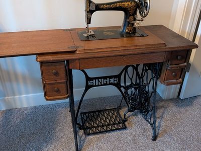 Vintage Treadle Sewing Machine
