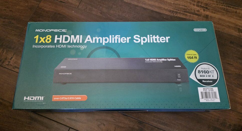 Monoprice HDMI Amplifier Splitter (1×8)