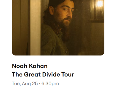 Noah Kahan The Great Divide Tour - America First Field - Tue, Aug 25 · 6:30pm