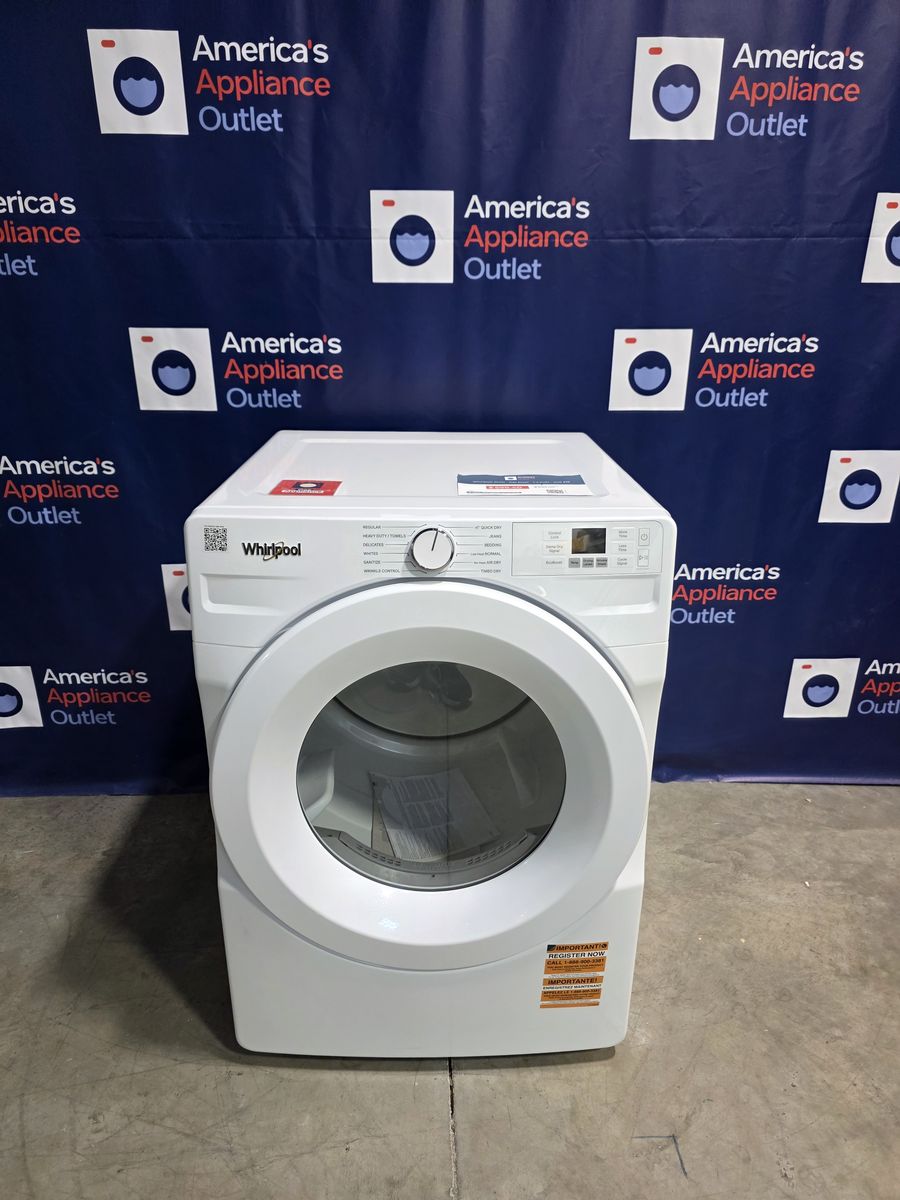 Whirlpool Front-Load Gas Dryer with Quick Dry Cycle (White), 27-Inch Wide, 7.4 Cu. Ft.