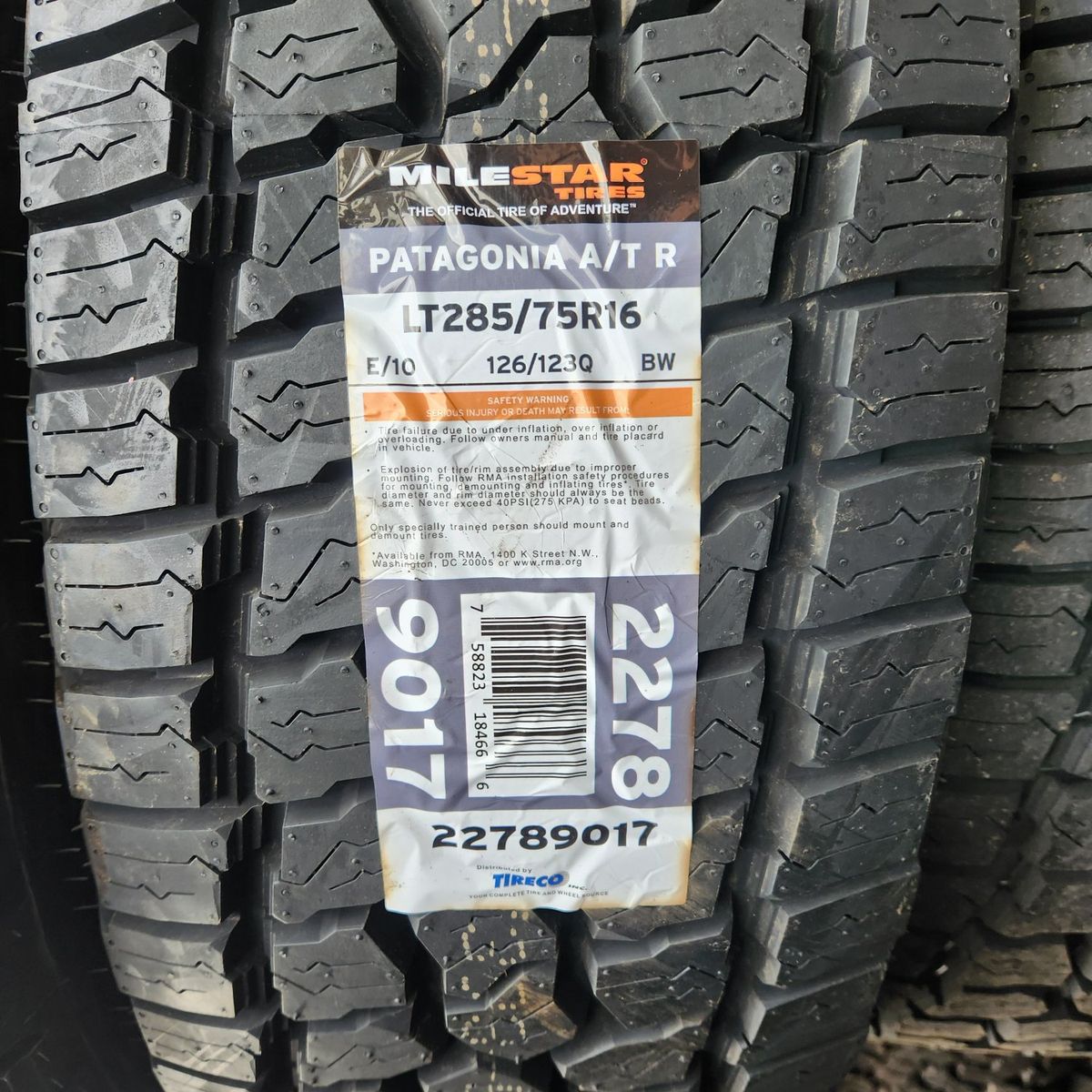 285/75r16 milestar Patagonia atr