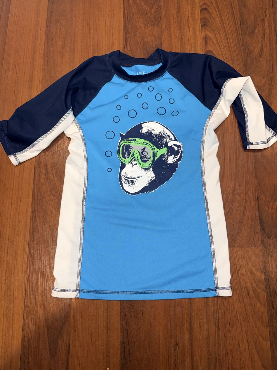 Boys Size 10/12 Rashgaurd Swim Shirt
