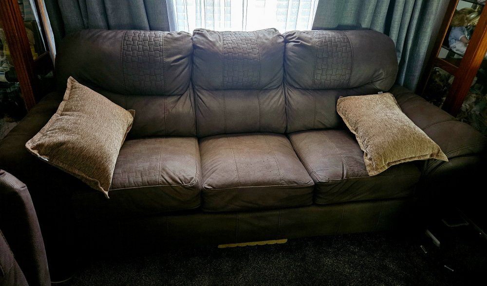 Living room set couch and 2 recliners