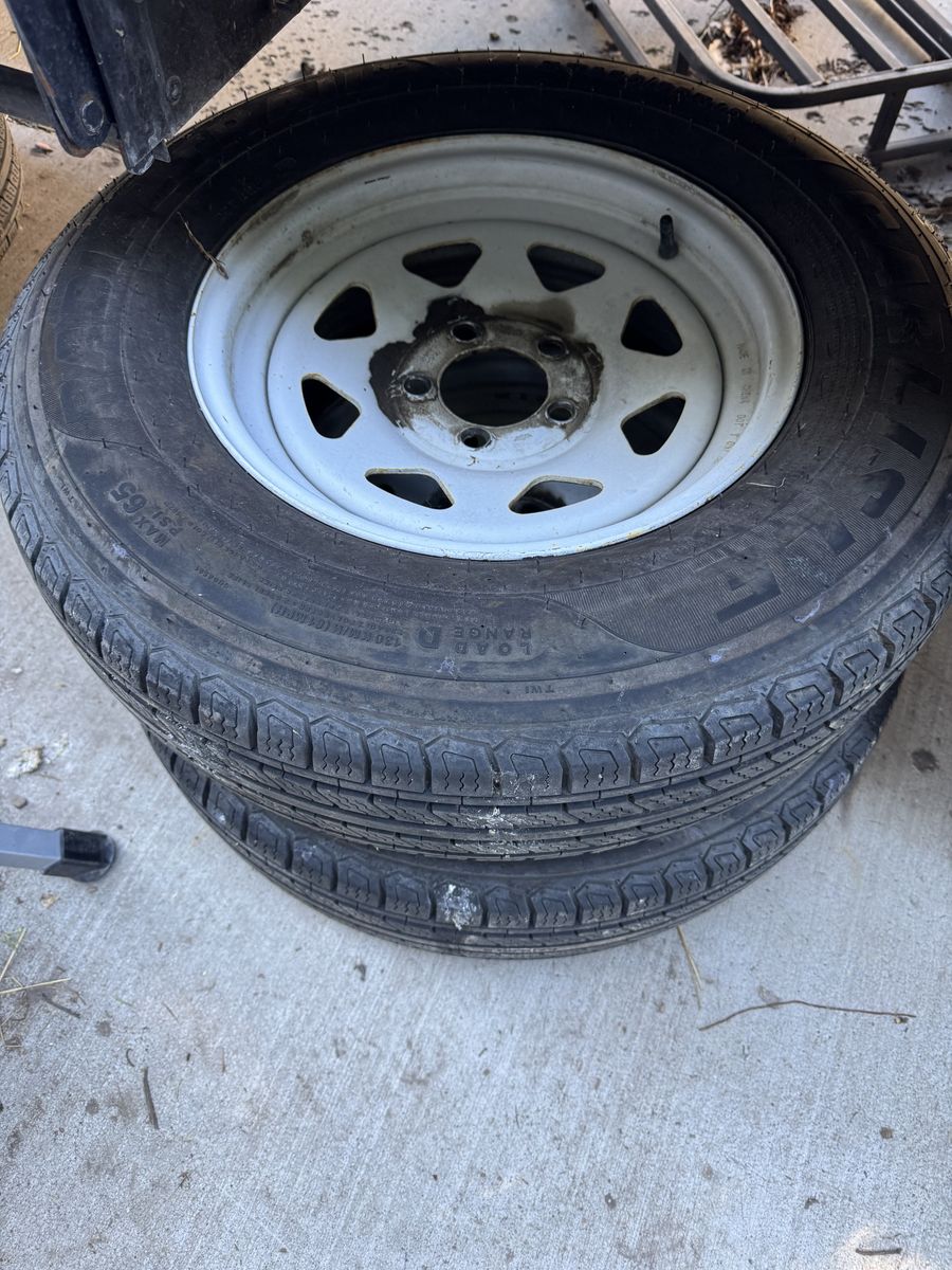 PENDING PICK UPFour Trailer Wheels And Tires