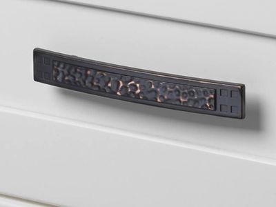 10x GlideRite Hammered Mission 3 3/4" Center Bar Pull Finish: Oil Rubbed Bronze