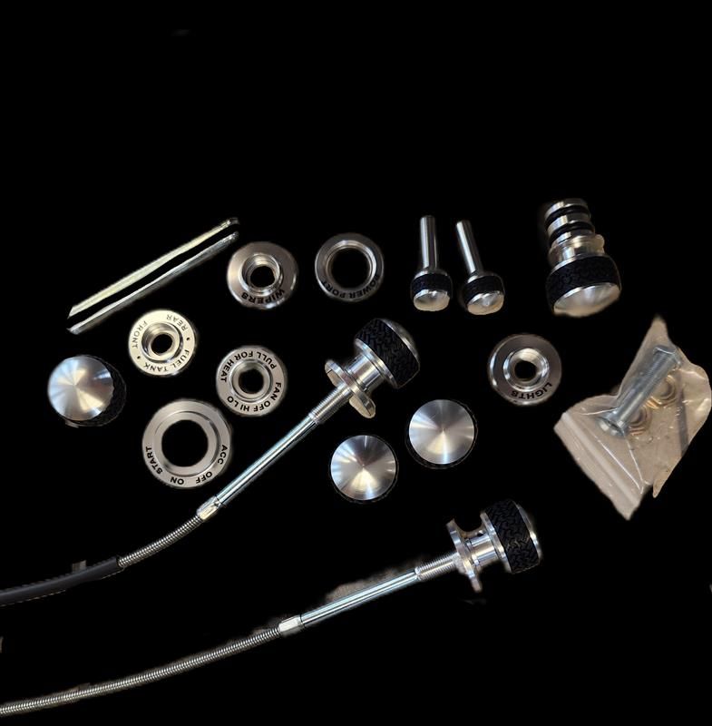 Ford Bronco Billet Dash Knob & Bezel Kit, 1968-73