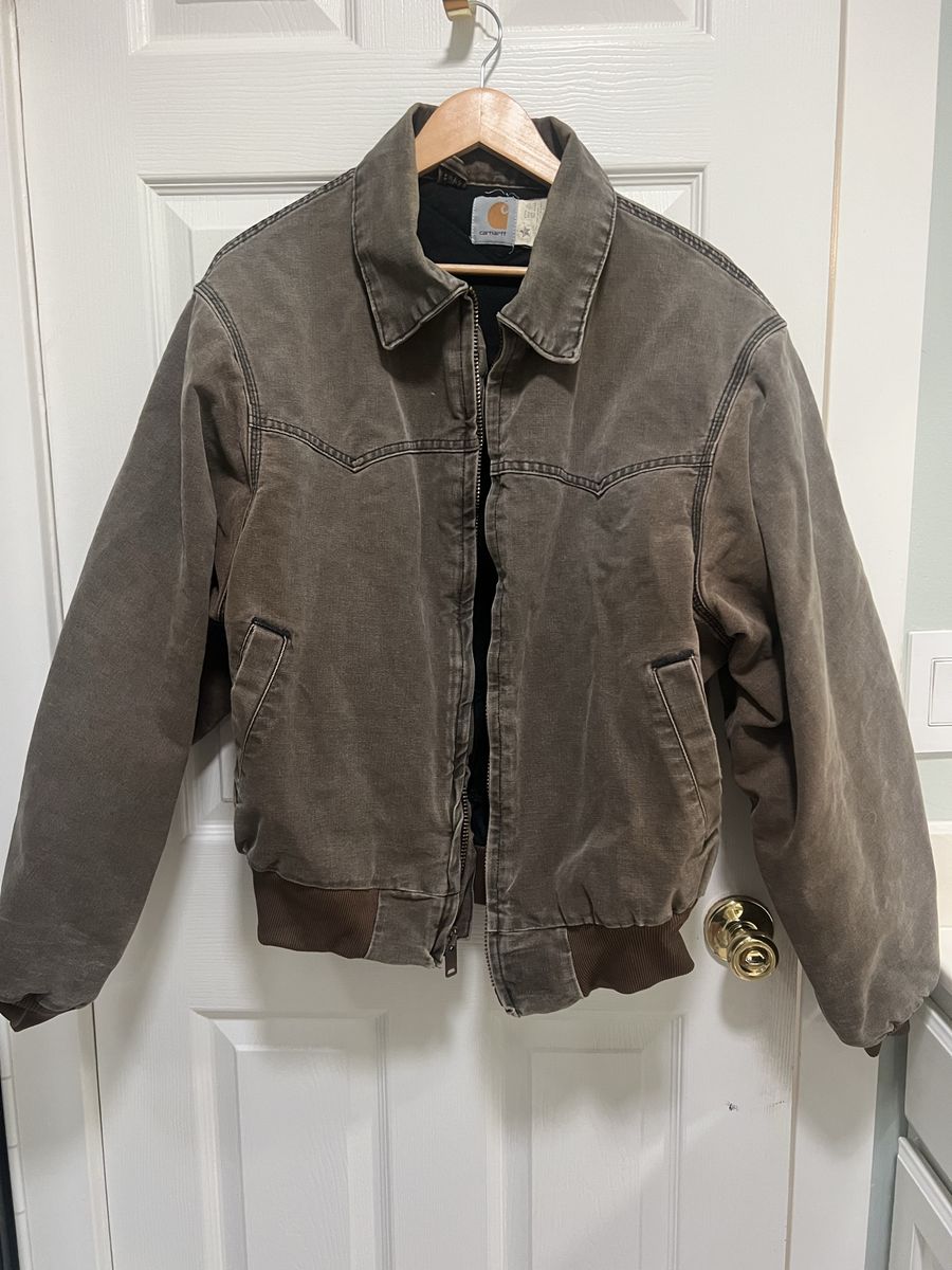 Carhartt Bomber Men's Jacket XL Brown Workwear