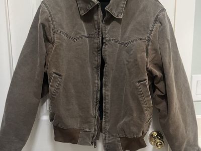 Carhartt Bomber Men's Jacket XL Brown Workwear