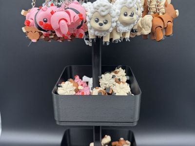 3D Printed Articulated Animal Keychains