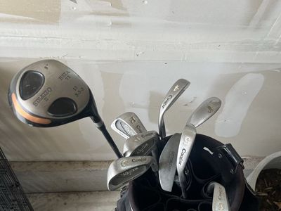 Golf clubs, irons, driver, wedge, putter
