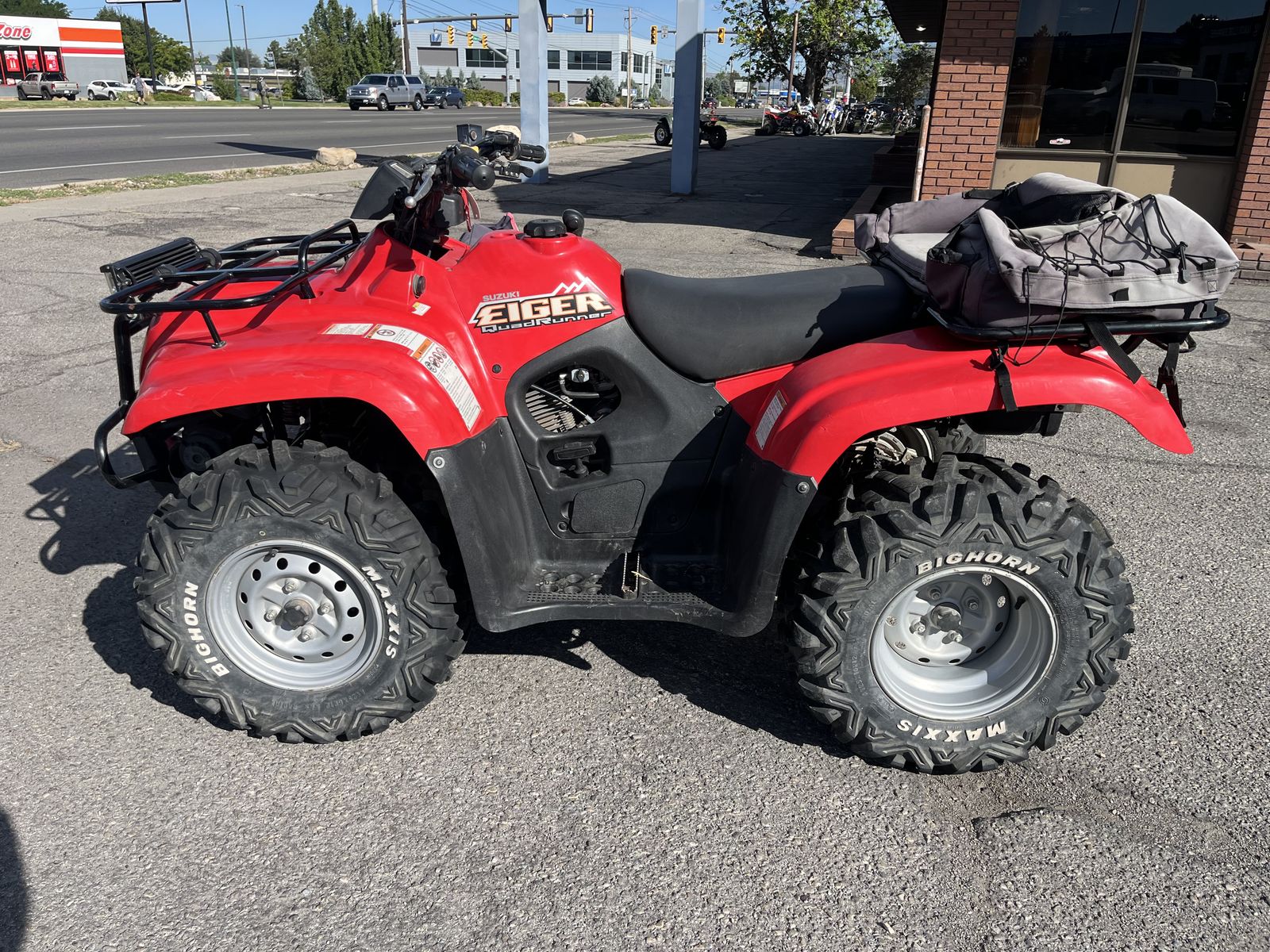 2005 Suzuki Eiger 400 4x4 Utility ATV with Winch and Storage Bags