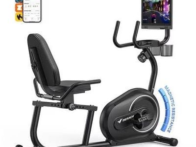 MERACH Recumbent Bike with Screen and Resistance
