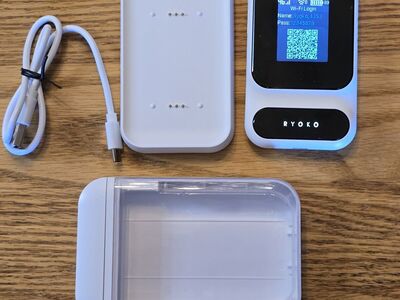 Ryoko Portable Wireless Router Internet Access 4G LTE WIFI Router, Docking Station