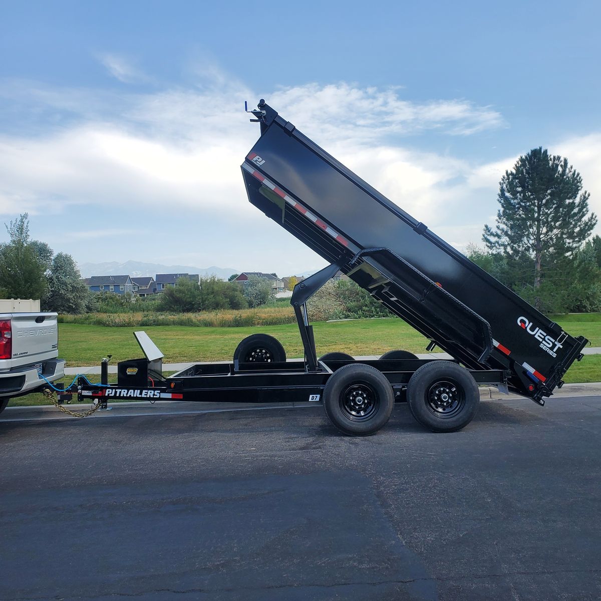 7x14 dump trailer for rent