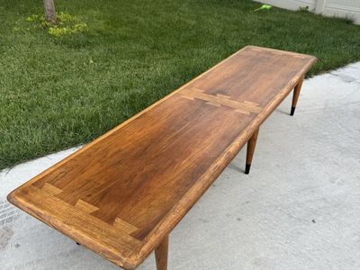 Vintage Lane Acclaim Mid-Century Modern Coffee Table – 70” Walnut & Oak