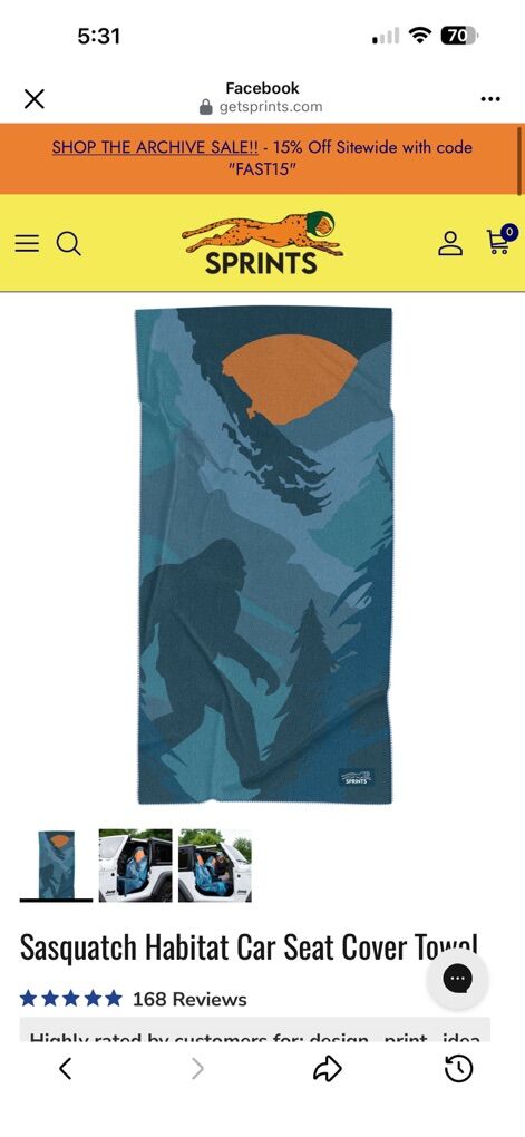 Sprints Towel Seat Covers