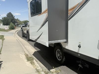 The 2021 Palomino PaloMini 186RBS (by Forest River) is a lightweight, single-axle travel trailer